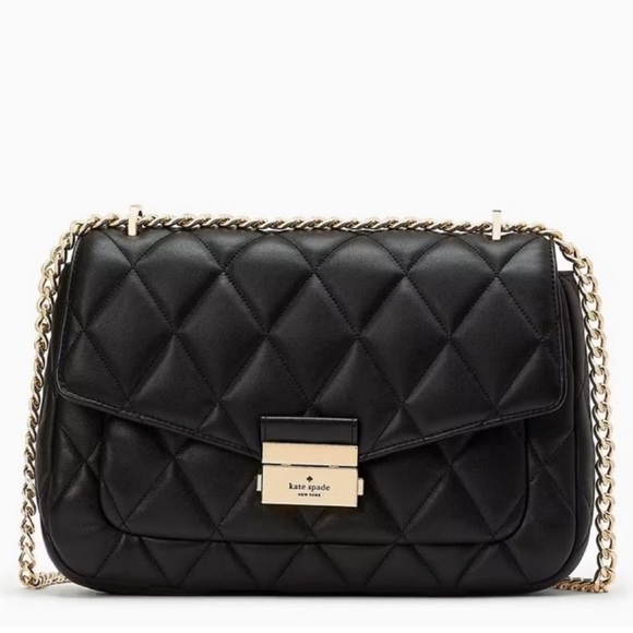 Kate Spade Carey Medium Flap ShoulderBag Black